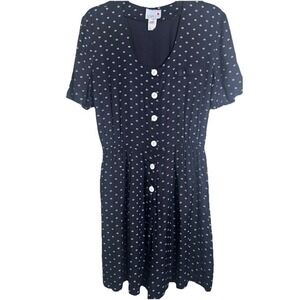 Vintage Black & White Polka Dot‎  Romper Size 7/8 Rockabilly Retro Made In USA